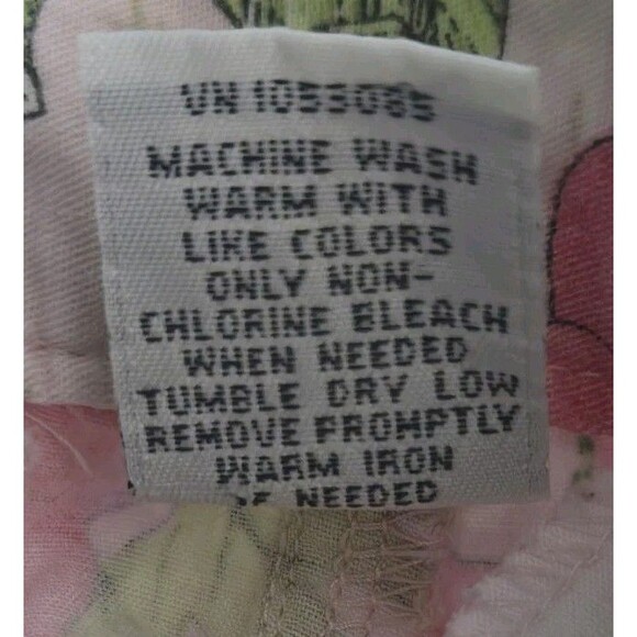 Lot Of 2 Girls Size 7/8 2 Pairs Of Summer Bottoms 1 Shorts & 1 Capris Green Pink - Picture 11 of 11